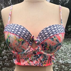 Victoria’s Secret paisley print bustier 36C